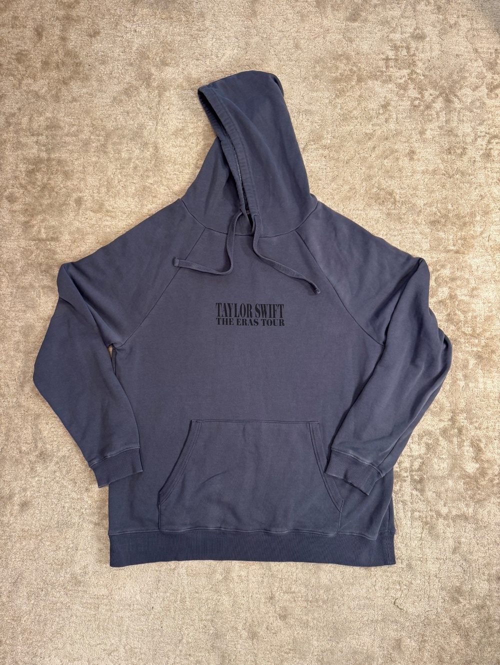 Taylor Swift Eras Tour Hoodie Large Gray Official Concert Merch Pullover L